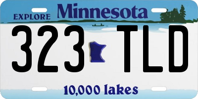 MN license plate 323TLD