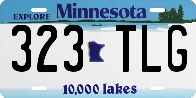 MN license plate 323TLG