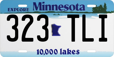 MN license plate 323TLI