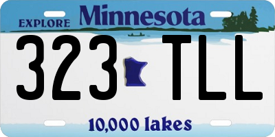 MN license plate 323TLL