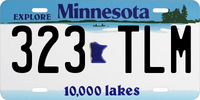 MN license plate 323TLM