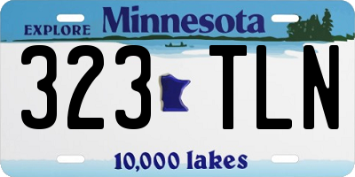 MN license plate 323TLN