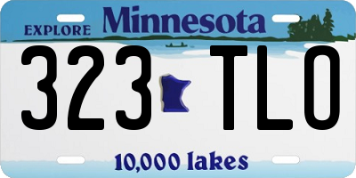 MN license plate 323TLO