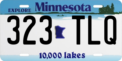MN license plate 323TLQ