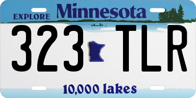 MN license plate 323TLR