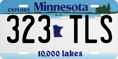 MN license plate 323TLS