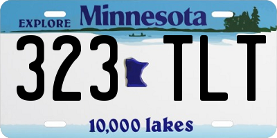 MN license plate 323TLT