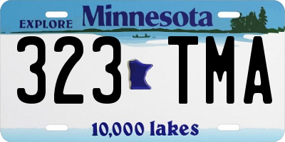 MN license plate 323TMA