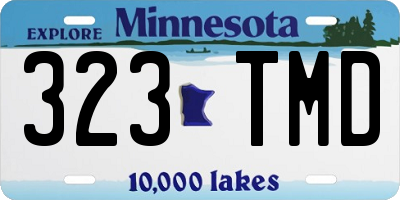 MN license plate 323TMD