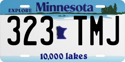 MN license plate 323TMJ