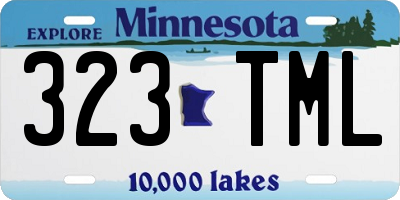 MN license plate 323TML