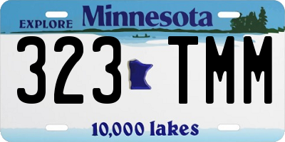 MN license plate 323TMM