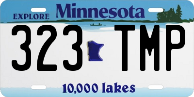MN license plate 323TMP