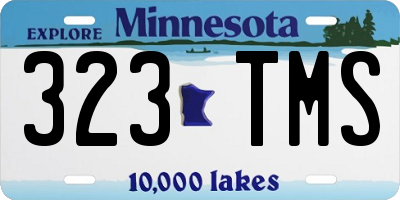 MN license plate 323TMS