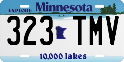 MN license plate 323TMV