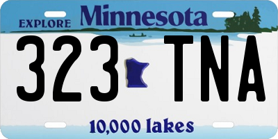 MN license plate 323TNA