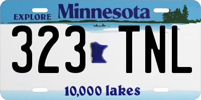 MN license plate 323TNL