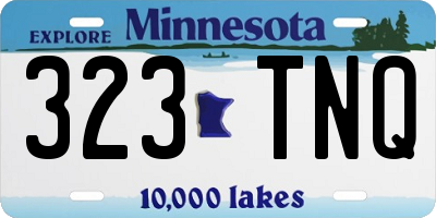 MN license plate 323TNQ