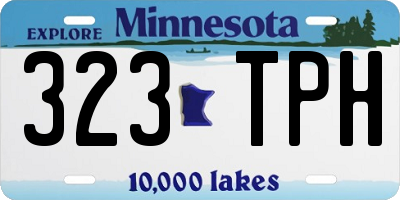 MN license plate 323TPH