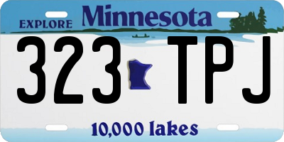 MN license plate 323TPJ