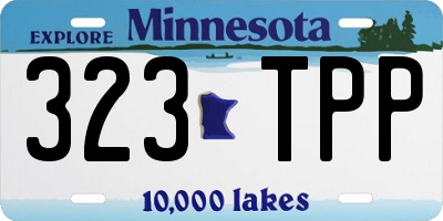 MN license plate 323TPP