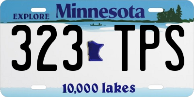 MN license plate 323TPS