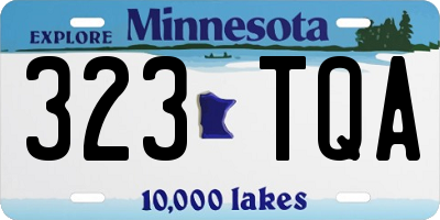 MN license plate 323TQA