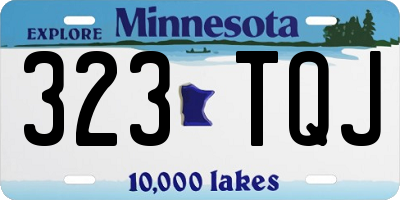 MN license plate 323TQJ