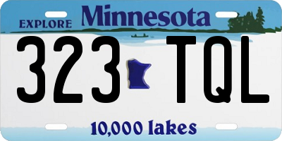 MN license plate 323TQL