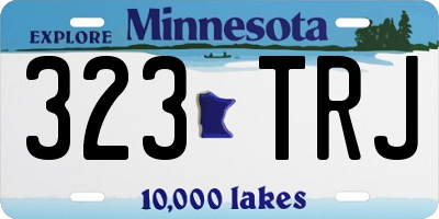 MN license plate 323TRJ