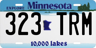 MN license plate 323TRM