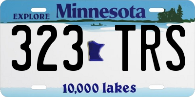 MN license plate 323TRS