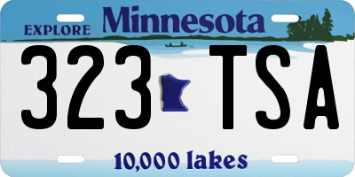 MN license plate 323TSA