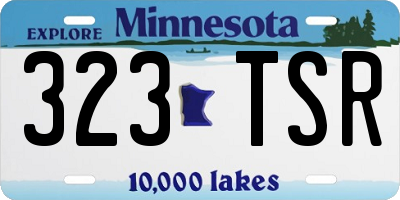MN license plate 323TSR