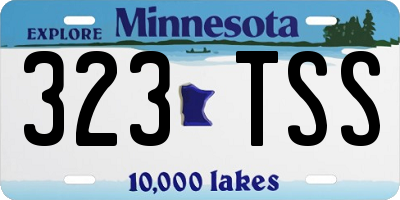 MN license plate 323TSS