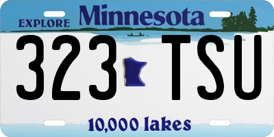 MN license plate 323TSU