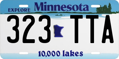 MN license plate 323TTA