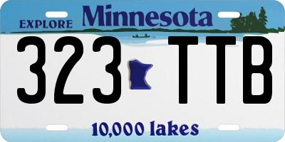 MN license plate 323TTB