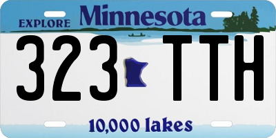 MN license plate 323TTH