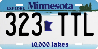 MN license plate 323TTL