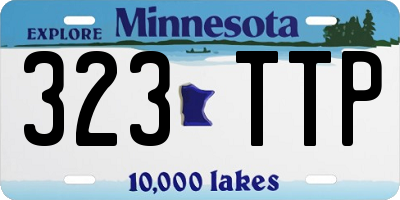 MN license plate 323TTP