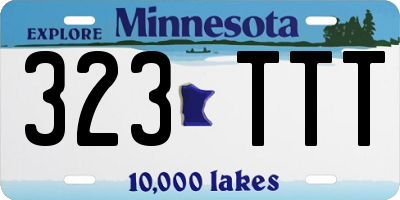 MN license plate 323TTT