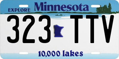 MN license plate 323TTV