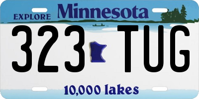 MN license plate 323TUG