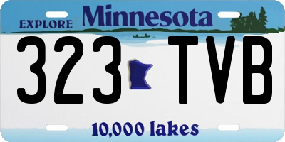 MN license plate 323TVB