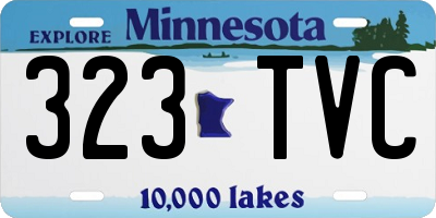 MN license plate 323TVC