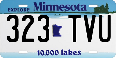 MN license plate 323TVU