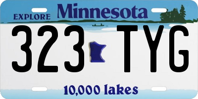 MN license plate 323TYG