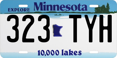 MN license plate 323TYH