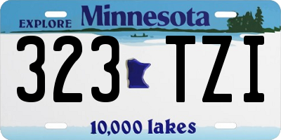 MN license plate 323TZI